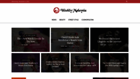 What Weeklymalaysia.com website looked like in 2020 (3 years ago)