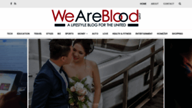 What Weareblood.com website looked like in 2020 (3 years ago)