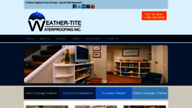 What Weathertitewaterproofing.com website looked like in 2020 (3 years ago)