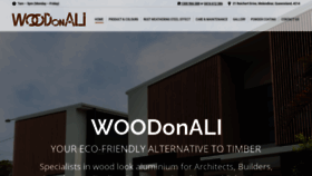 What Woodonali.com.au website looked like in 2020 (3 years ago)