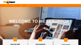What Webesupport.com website looked like in 2020 (3 years ago)