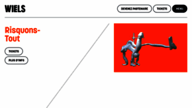What Wiels.org website looked like in 2020 (4 years ago)