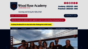 What Woodroseacademy.org website looked like in 2020 (3 years ago)