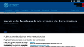 What W3.ual.es website looked like in 2020 (3 years ago)