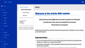 What Wiki.m3u4u.com website looked like in 2020 (3 years ago)