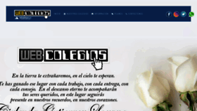 What Webcolegios.com website looked like in 2020 (3 years ago)