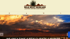 What Wildwestskincare.com website looked like in 2020 (3 years ago)