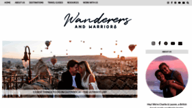 What Wanderersandwarriors.com website looked like in 2020 (3 years ago)