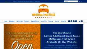 What Wholesalemattresswarehouse.com website looked like in 2020 (3 years ago)