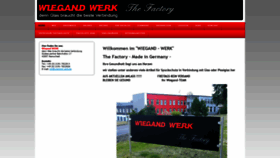 What Wiegand-werk.de website looked like in 2020 (3 years ago)