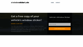What Windowstickerbyvin.com website looked like in 2020 (3 years ago)