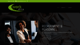 What Workafrica.co.za website looked like in 2020 (3 years ago)