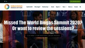 What Worldbiogasassociation.org website looked like in 2020 (3 years ago)