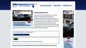 What Wegenbelastingberekening.nl website looked like in 2020 (3 years ago)
