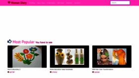 What Womandiary.site website looked like in 2020 (3 years ago)