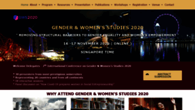 What Womenstudies.info website looked like in 2020 (3 years ago)