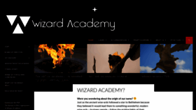 What Wizardacademy.org website looked like in 2020 (4 years ago)
