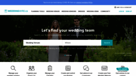 What Weddingwire.ca website looked like in 2020 (3 years ago)