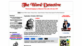 What Word-detective.com website looked like in 2020 (3 years ago)