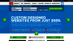 What Webcreationus.com website looked like in 2020 (3 years ago)