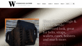 What Waterhouseleather.com website looked like in 2020 (3 years ago)
