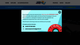 What Watercampresort.com website looked like in 2020 (3 years ago)