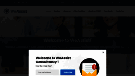 What Weassistconsultancy.com website looked like in 2020 (3 years ago)