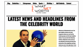 What Whatnetworth.com website looked like in 2020 (3 years ago)