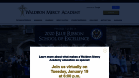 What Waldronmercy.org website looked like in 2020 (3 years ago)