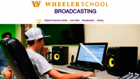 What Wheelerschoolbroadcasting.org website looked like in 2020 (3 years ago)
