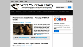 What Writeyourownreality.com website looked like in 2020 (3 years ago)