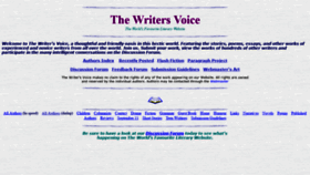 What Writers-voice.com website looked like in 2020 (3 years ago)