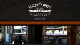 What Whiskeyriverpubandgrill.com website looked like in 2020 (3 years ago)