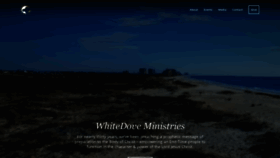 What Whitedoveministries.org website looked like in 2020 (3 years ago)