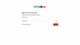 What Web.springedge.com website looked like in 2020 (3 years ago)