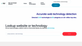 What Webtechsurvey.com website looked like in 2020 (3 years ago)
