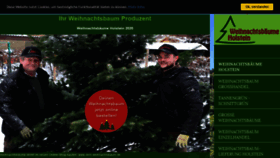 What Weihnachtsbaeume-holstein.de website looked like in 2020 (3 years ago)