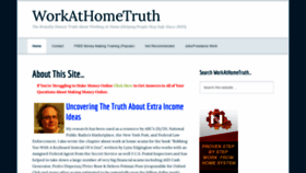 What Workathometruth.com website looked like in 2020 (3 years ago)