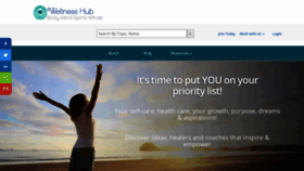 What Wellnesshub.us website looked like in 2020 (3 years ago)