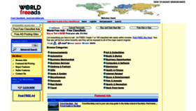 What Worldfreeads.com website looked like in 2020 (3 years ago)
