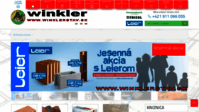 What Winklerstav.sk website looked like in 2020 (3 years ago)