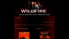What Wildfiretheband.net website looked like in 2020 (3 years ago)