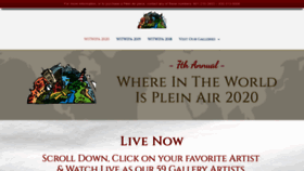 What Whereintheworldispleinair.com website looked like in 2020 (3 years ago)