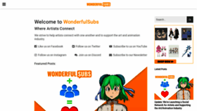 What Wonderfulsubs.com website looked like in 2020 (3 years ago)