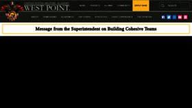 What Westpoint.edu website looked like in 2020 (3 years ago)