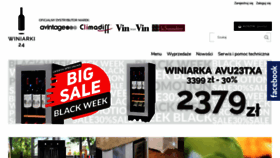 What Winiarki24.pl website looked like in 2020 (3 years ago)