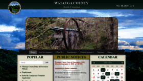 What Wataugacounty.org website looked like in 2020 (3 years ago)