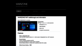 What Warzone.pw website looked like in 2020 (3 years ago)