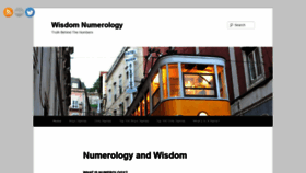 What Wisdomnumerology.com website looked like in 2020 (3 years ago)