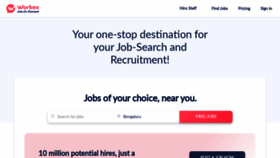 What Workex.jobs website looked like in 2020 (3 years ago)